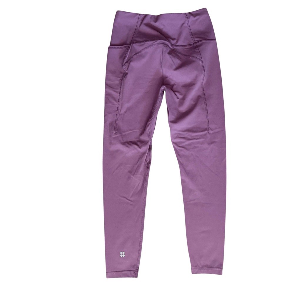 Sweaty Betty Super Soft Leggings Women 4 Purple Excellent 7/8 Yoga Pockets - Picture 4 of 14